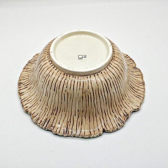 Vintage Hand-Painted Fitz And Floyd 8" Ceramic Vegetable Bowl - Picture 4 of 6